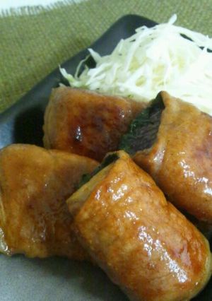 ジューシー！ナスとシソの豚肉巻き-レシピのメイン写真