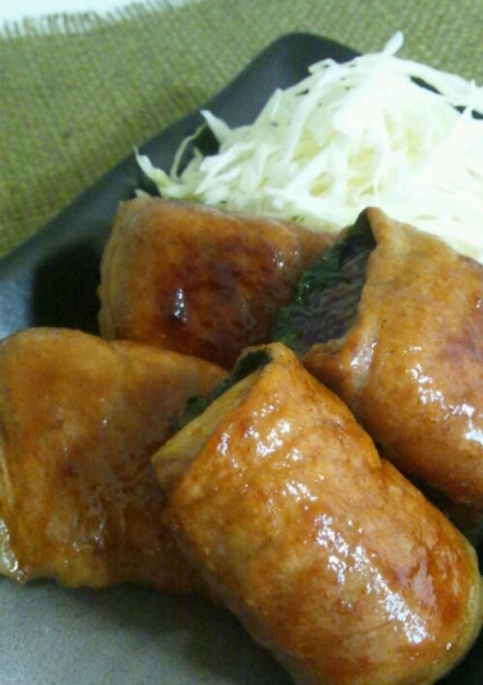ジューシー！ナスとシソの豚肉巻き-レシピのメイン写真
