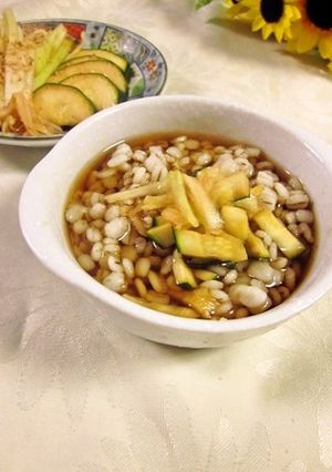残ったピクルス液で♫押し麦のスープ飯-レシピのメイン写真