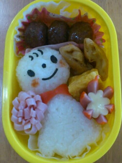 幼稚園キャラ弁☆テルテル坊主-レシピのメイン写真