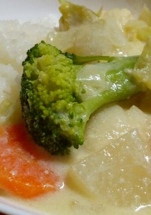 鶏豆腐団子の豆乳シチュー♪-レシピのメイン写真