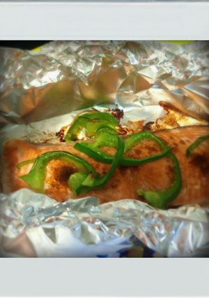 ■糖質制限■鮭簡単ホイル焼きカレー味♪秋-レシピのメイン写真