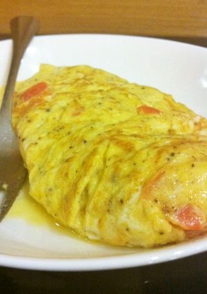 簡単で美味しいトマトのオムレツ-レシピのメイン写真