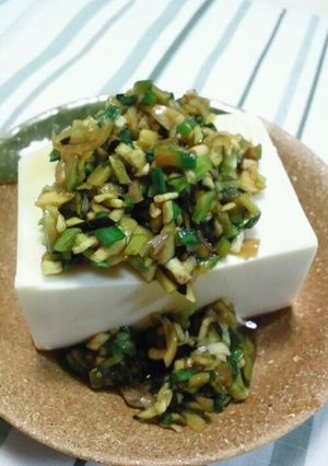 夏野菜の「だし」のせ豆腐-レシピのメイン写真