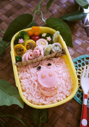トイストーリー・ハム弁　簡単キャラ弁-レシピのメイン写真