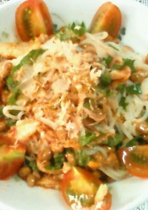 つる旨☆さっぱり青じそキムチ納豆そうめん-レシピのメイン写真