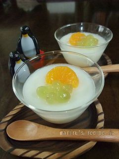 カルピスミルク寒天★(^^)v-レシピのメイン写真