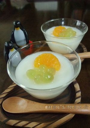 カルピスミルク寒天★(^^)v-レシピのメイン写真