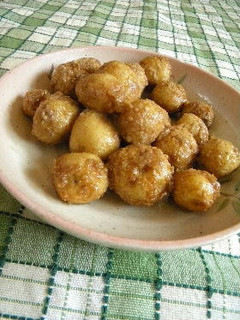 新ジャガイモで♬♪ 小芋の甘味噌がらめ-レシピのメイン写真