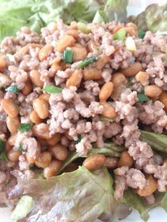 納豆とひき肉の簡単炒め-レシピのメイン写真