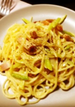 簡単♪卵が固まらないカルボナーラ-レシピのメイン写真