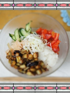 揚げ茄子とトマトおろしうどん-レシピのメイン写真