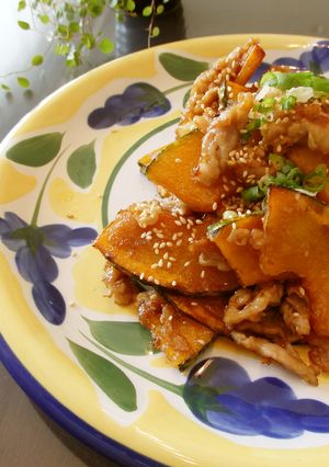 甘酸っぱい♡かぼちゃと豚肉さっぱり南蛮♪-レシピのメイン写真