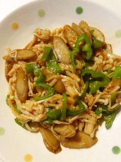 焼肉のたれで簡単!えのき&野菜炒め-レシピのメイン写真