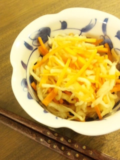 人参と切干大根の*さっと甘酢和え-レシピのメイン写真