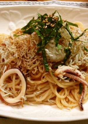 冷製☆イカの和風おろしスパ-レシピのメイン写真