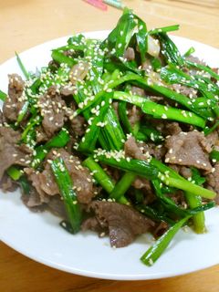 牛肉とニラのスタミナ炒め-レシピのメイン写真
