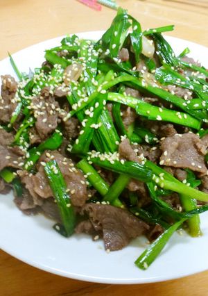 牛肉とニラのスタミナ炒め-レシピのメイン写真