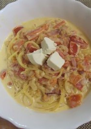 フレッシュトマトのクリームパスタ-レシピのメイン写真