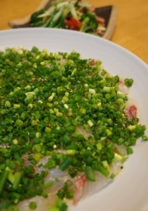 鯛のカルパッチョ♪　-レシピのメイン写真