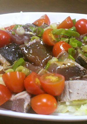 超簡単！カツオのサラダ-レシピのメイン写真