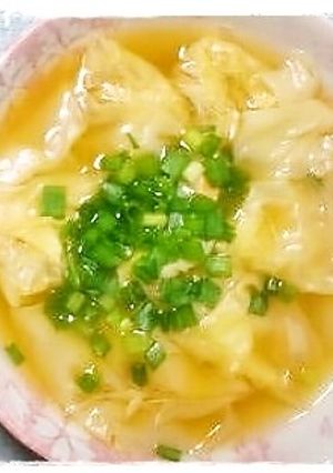 蟹と長芋のワンタン中華スープ-レシピのメイン写真