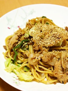 味付け楽々♪焼き肉パスタ-レシピのメイン写真