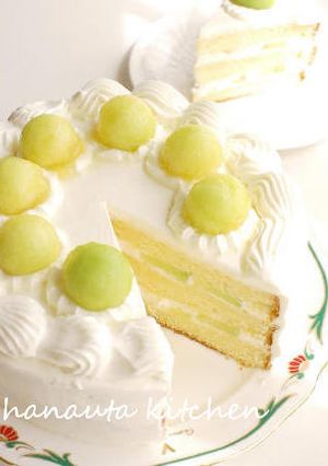爽やか♪メロンショートケーキ-レシピのメイン写真