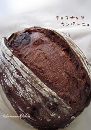 チョコナッツカンパーニュ（自家製酵母）-レシピのメイン写真