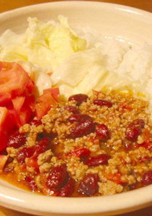 チリビーンズを豚肉で♪-レシピのメイン写真