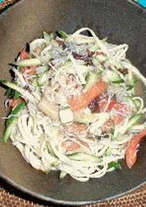 梅とじゃこの変わりパスタ-レシピのメイン写真
