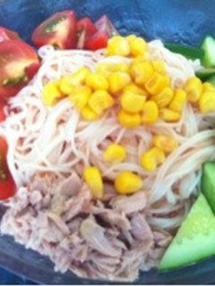 トマトのつゆdeサラダそうめん-レシピのメイン写真