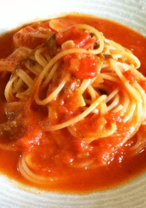 さっぱりトマトソースパスタ-レシピのメイン写真