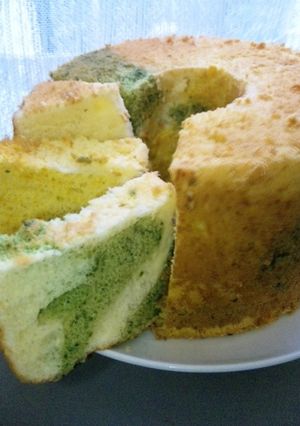 野菜ｄｅカラフルシフォンケーキ-レシピのメイン写真