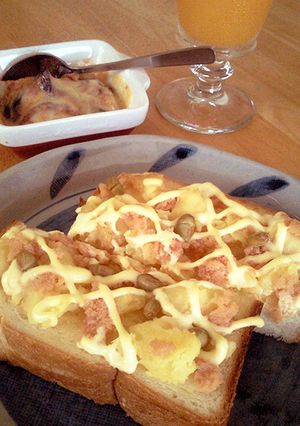 食パンアレンジ・明太子＆ポテト-レシピのメイン写真