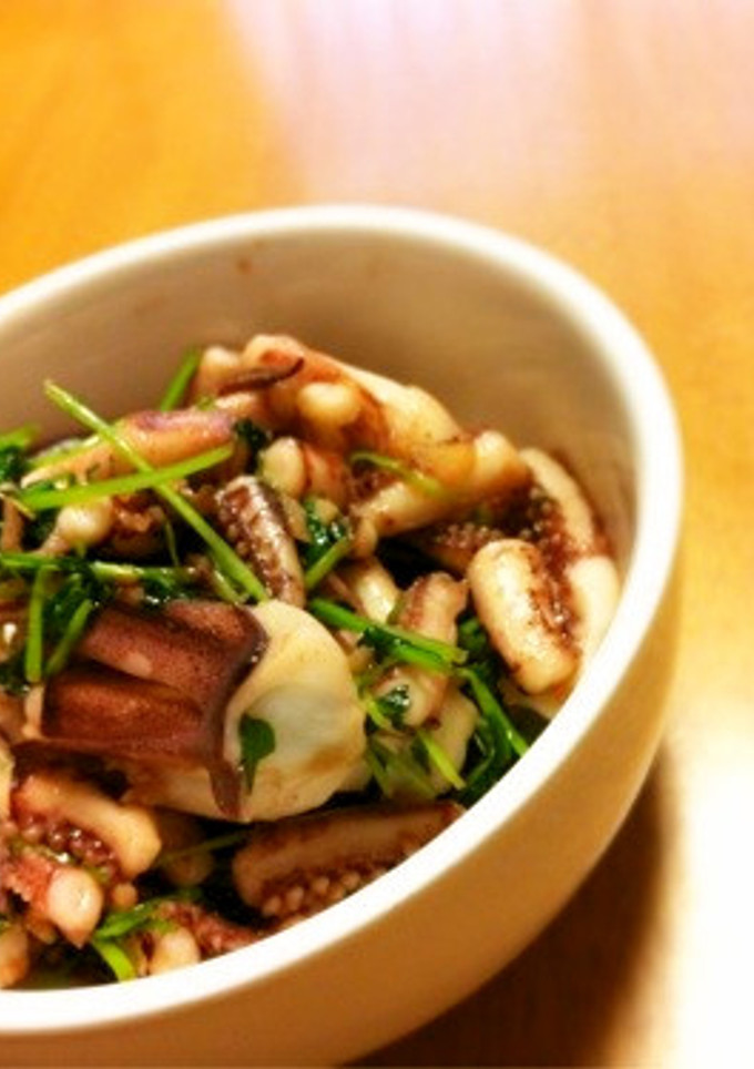 イカと豆苗の中華炒め-レシピのメイン写真