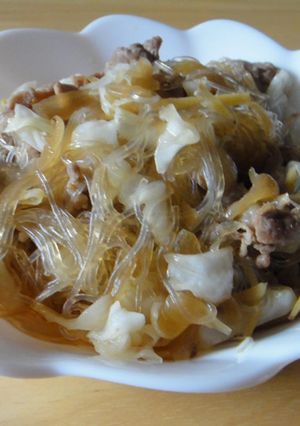 【リメイク】しぐれ煮+春雨でチャプチェ風-レシピのメイン写真