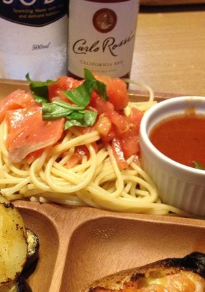夏にひんやり赤いパスタ-レシピのメイン写真