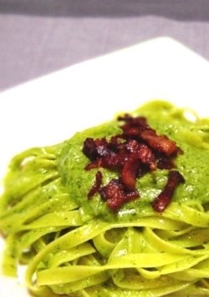 小松菜のソースで作るタリアテッレ-レシピのメイン写真