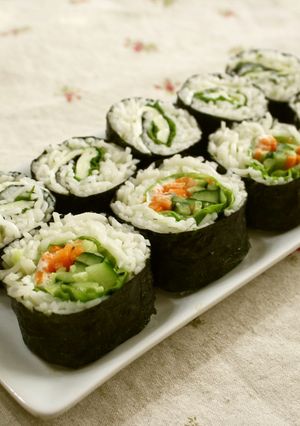残ったそうめんで♪　そうめんサラダ巻き-レシピのメイン写真
