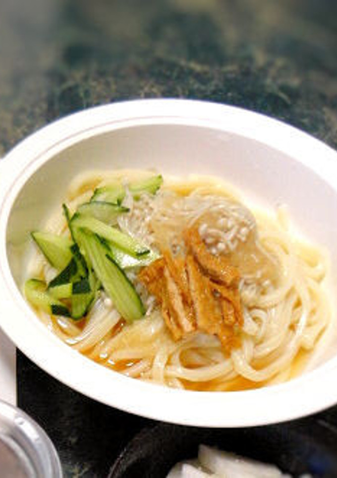 塩麹エノキと胡瓜のさっぱり冷やしうどん-レシピのメイン写真