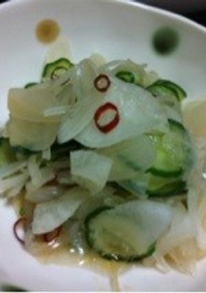 きゅうりと大根のらっきょう甘酢和え-レシピのメイン写真
