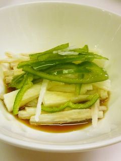 長芋とピーマンの酢の物-レシピのメイン写真