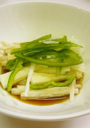 長芋とピーマンの酢の物-レシピのメイン写真