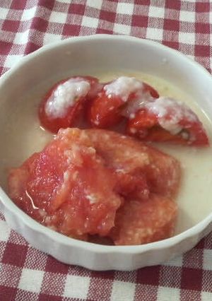 離乳食にも♪ トマトの甘酒和え-レシピのメイン写真