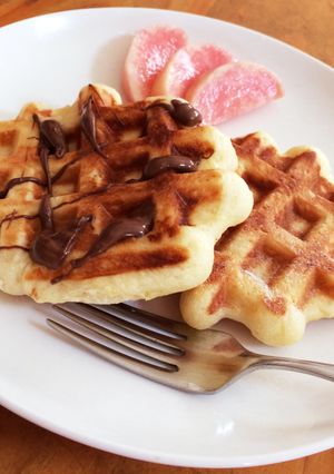 シンプル手順! カリふわ♡ ワッフル-レシピのメイン写真