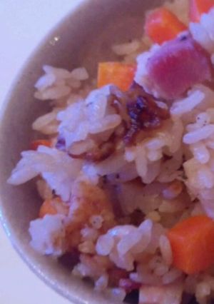 ベーコンの味噌たきこみご飯-レシピのメイン写真