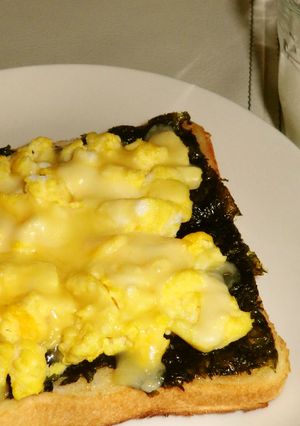 めんたいマヨ＋のり＋卵＋チーズトースト-レシピのメイン写真