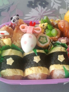 お弁当(#^.^#)水玉たまご-レシピのメイン写真