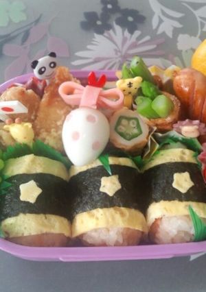 お弁当(#^.^#)水玉たまご-レシピのメイン写真